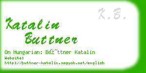 katalin buttner business card